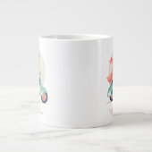 Der italienische Traum - der weiße Lotus Jumbo-Tasse (Vorderseite)