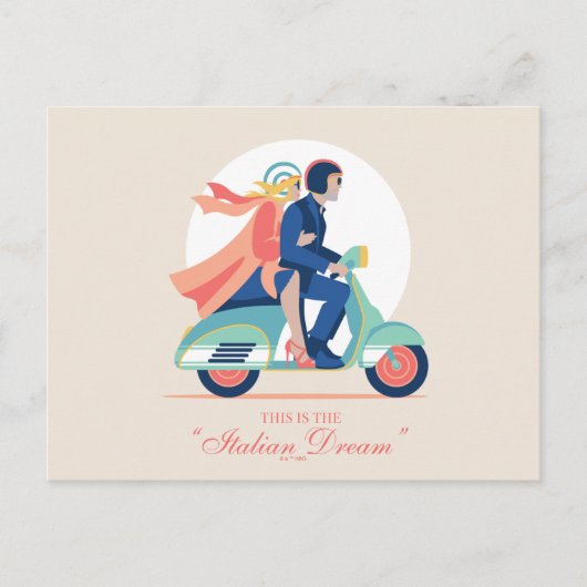 Der italienische Traum - der weiße Lotus Postkarte (Vorderseite)