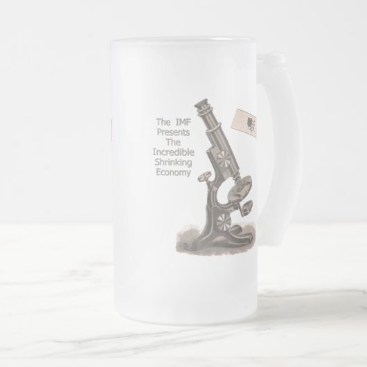 Der IWF stellt sich… dar Mattglas Bierglas (VorderseiteRechts)