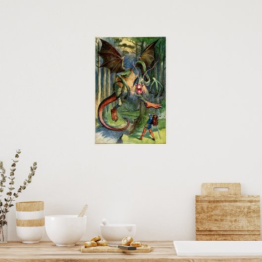 Der Jabberwock Poster (Küche)