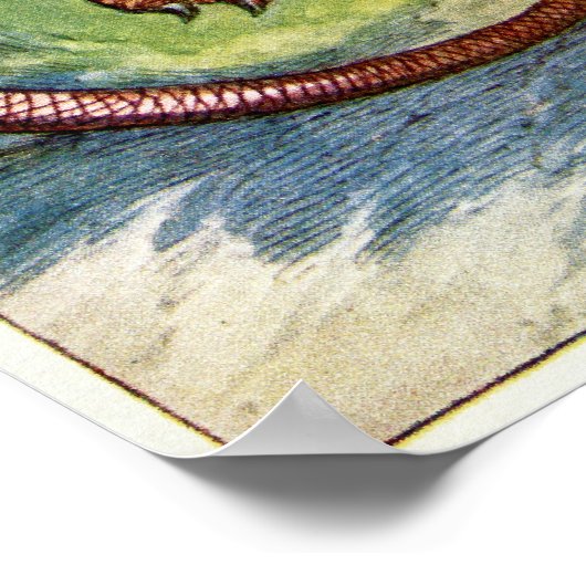 Der Jabberwock Poster (Ecke)