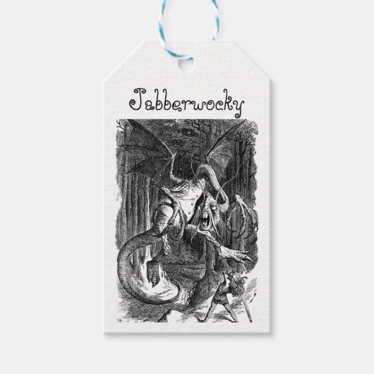 Der Jabberwocky Geschenkanhänger (Vorderseite)