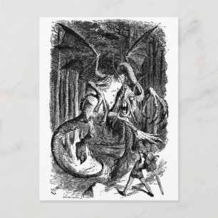 Der Jabberwocky Postkarte