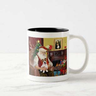 Der Jack des Weihnachtsmanns Russell Terrier PUP Zweifarbige Tasse
