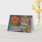 Der Jack O'lantern des Ingwers Karte (Gelbe Blume)