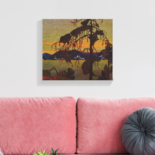 Der Jack Pine Leinwanddruck (Insitu (Wohnzimmer))