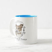 Der Jack-Russell-Tasse des Lebens bessere Zweifarbige Tasse (Vorderseite Links)