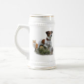 Der Jack Russell Terrier , Art Bierglas (Links)