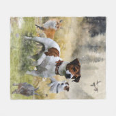 Der Jack Russell Terrier , Art Fleecedecke (Vorderseite (Horizontal))