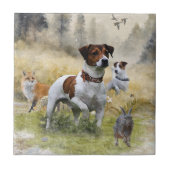 Der Jack Russell Terrier , Art Fliese (Vorderseite)