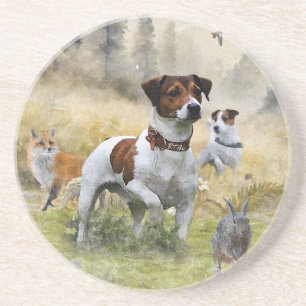 Der Jack Russell Terrier , Art Getränkeuntersetzer