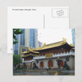 Der Jade-Tempel Postkarte (Vorne/Hinten)