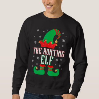 Der jagende Elf passende Familien-Gruppen-Weihnach Sweatshirt