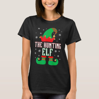 Der jagende Elf passende Familien-Gruppen-Weihnach T-Shirt