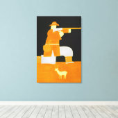 Der Jäger 1998 Leinwanddruck (Insitu (Holzboden))