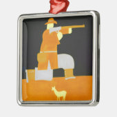 Der Jäger 1998 Silbernes Ornament (Links)