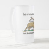 Der Jäger-Code Mattglas Bierglas (Vorderseite Links)