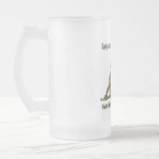 Der Jäger-Code Mattglas Bierglas (Links)