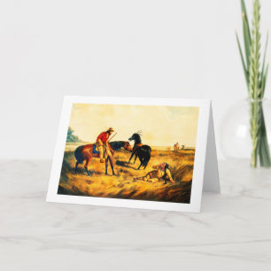 Der Jäger des letzten Krieges, amerikanischer Urei Feiertagskarte