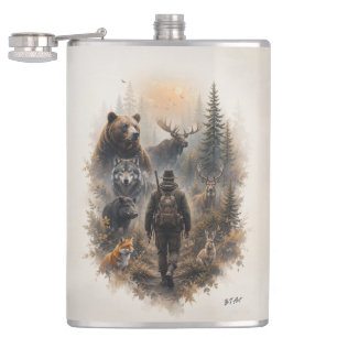 Der Jäger, In die wilde Stille Flachmann