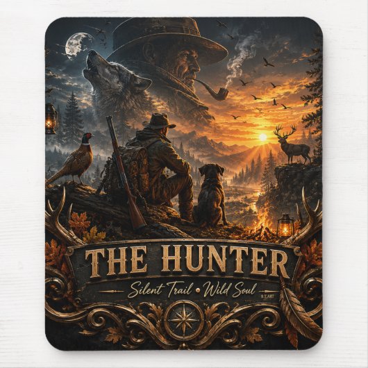 Der Jäger, In die wilde Stille  Mousepad (Vorne)