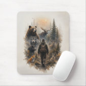 Der Jäger, In die wilde Stille  Mousepad (Mit Mouse)