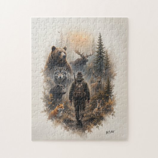 Der Jäger, In die wilde Stille Puzzle (Vertikal)