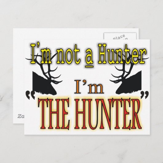 Der Jäger Postkarte (Vorne/Hinten)