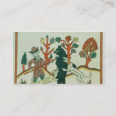 Der Jäger und der Eber, Russe, spät 18. centur Visitenkarte (Rückseite)