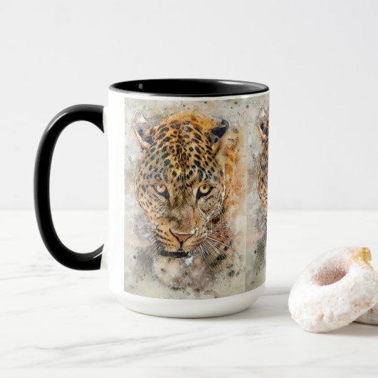 DER JAGUAR-BECHER TASSE (Mit Donut)