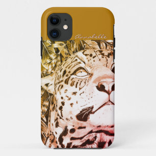Der Jaguar (Gold/Rot) Case-Mate iPhone Hülle