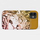 Der Jaguar (Gold/Rot) Case-Mate iPhone Hülle (Rückseite (Horizontal))