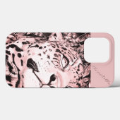 Der Jaguar (pink) Case-Mate iPhone Hülle (Rückseite (Horizontal))