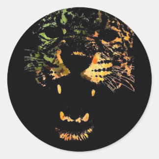 DER JAGUAR RUNDER AUFKLEBER