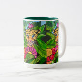 Der Jaguar Zweifarbige Tasse (VorderseiteRechts)