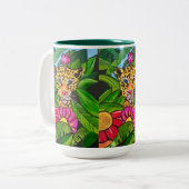 Der Jaguar Zweifarbige Tasse (Vorderseite Links)