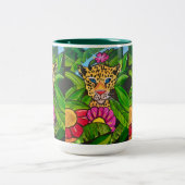 Der Jaguar Zweifarbige Tasse (Mittel)