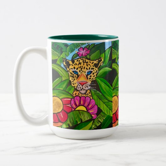 Der Jaguar Zweifarbige Tasse (Links)