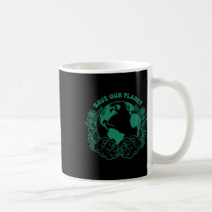 Der Jahrestag des "Groovy Earth Day" des Planeten Kaffeetasse
