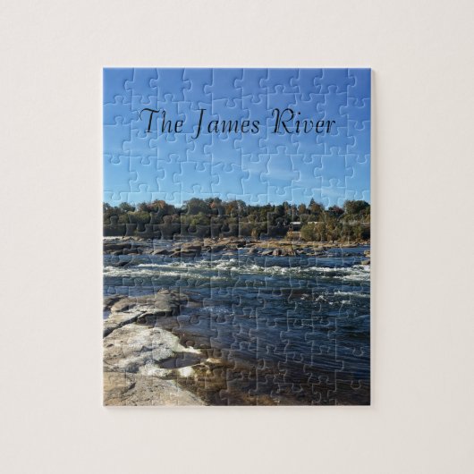 Der James River Beautiful Blue Puzzle (Vertikal)