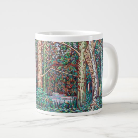 Der Januar-Weg Jumbo-Tasse (Vorderseite Rechts)