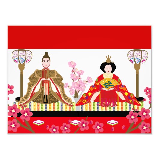 Der japanische Charme ∣ Hhina-Puppen - Feiern von Fotodruck (Vorne)