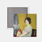 Der japanische Fan, 1914 Magnet (Vorderseite/Rückseite)