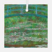 Der japanische Footbridge Claude Monet Ornament Aus Glas (Rückseite)