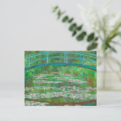 Der japanische Footbridge Claude Monet Postkarte (Stehend Vorderseite)