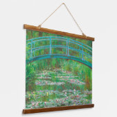 Der japanische Footbridge Claude Monet Wandteppich Mit Holzrahmen (Gewinkelt)