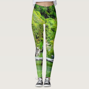 Der japanische Garten kreiert natürliche Farben Leggings