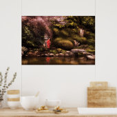 Der japanische Garten Poster (Küche)