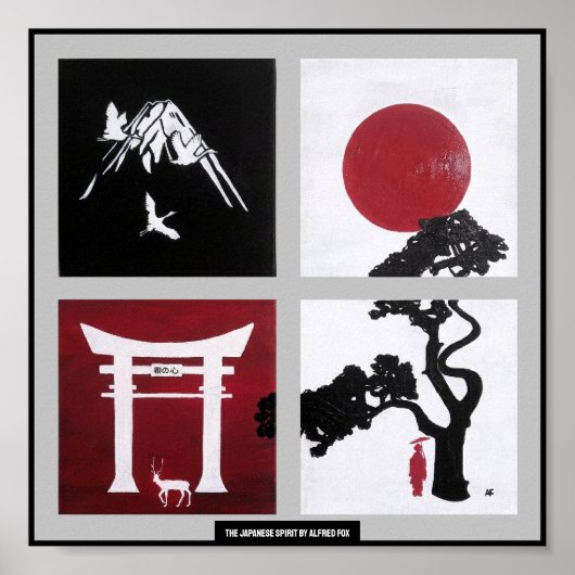 Der japanische Geist Gemälde von Alfred Fox Poster (Vorne)