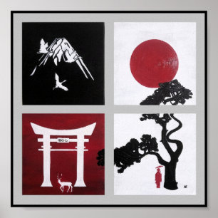 Der japanische Geist Gemälde von Alfred Fox Poster